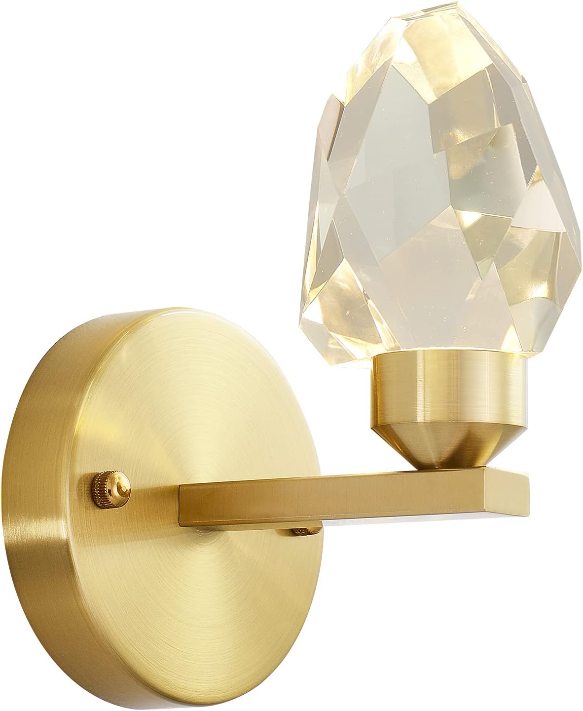 Crystal Gold Wall Sconce, K9 Crystal Wall Mounted Light X524