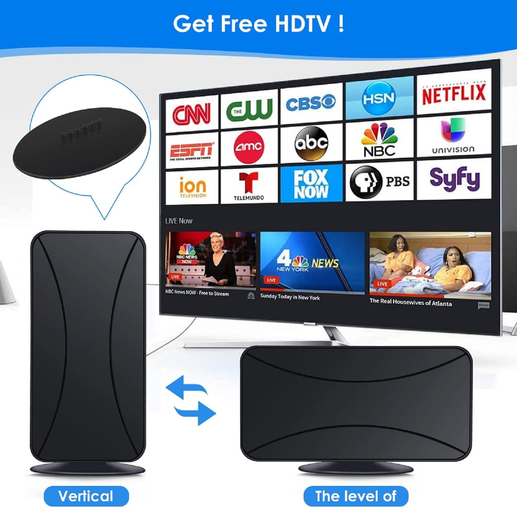 TV Antenna with Amplifier and 17ft Coax Cable X218