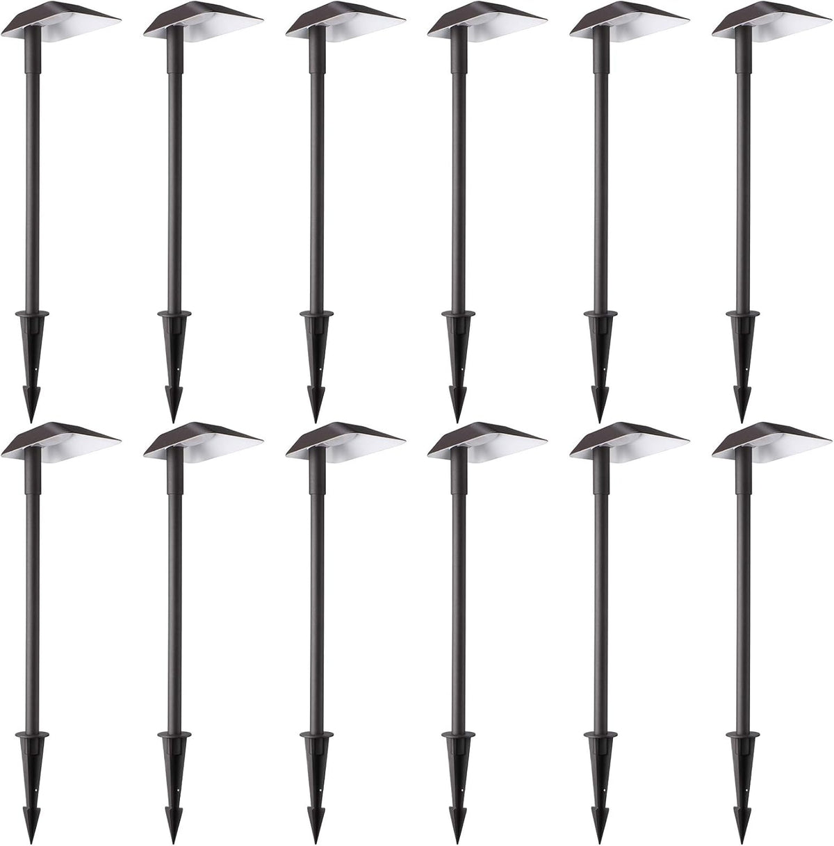 12-Pack 5W LED Landscape Lighting, 12V-15V AC/DC Low Voltage, IP67 Waterproof, 5000K Daylight Z81533