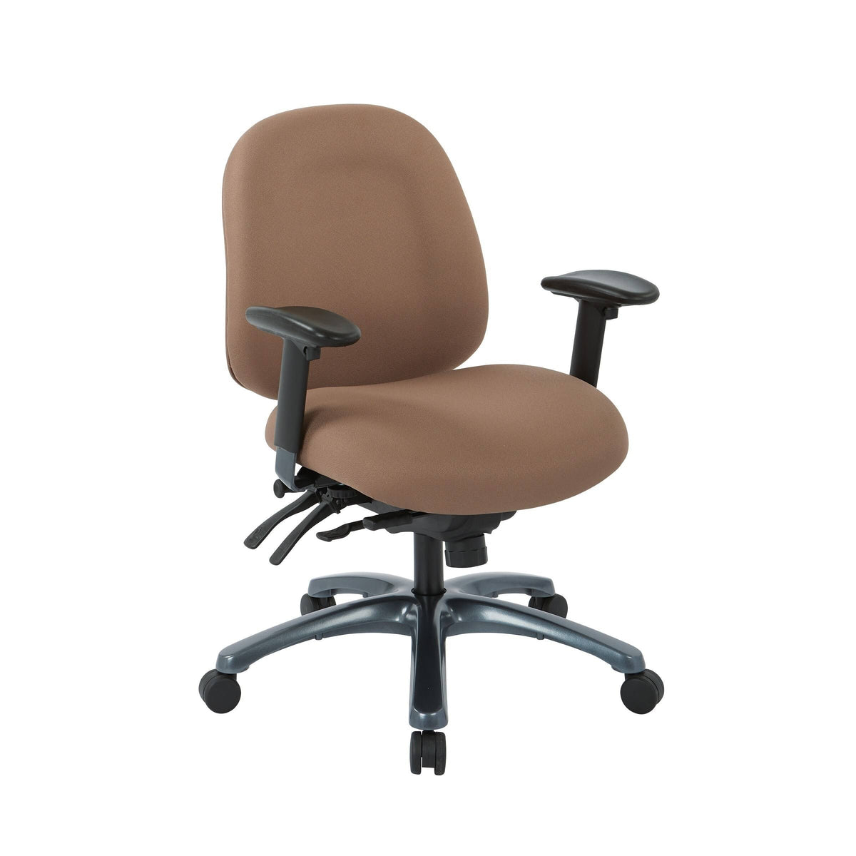 Jet Mid-Office Chair with Seat Slider and Titanium Finish Base A489177