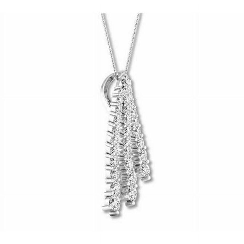 14K White Gold Lab Grown Diamond Pendant U476174