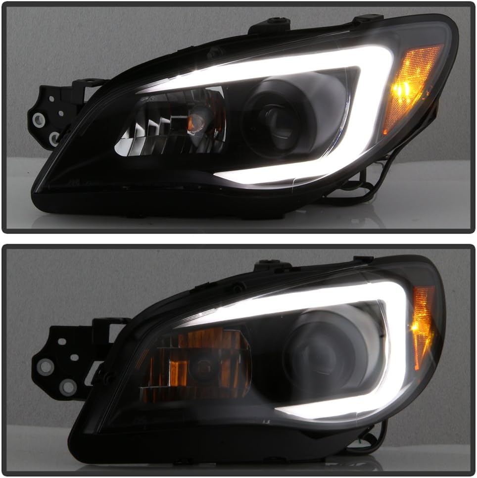 LED Tube Projector Headlights Pair F574