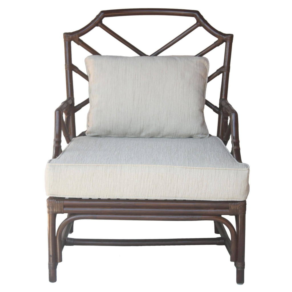 Rattan Accent Arm Chair, Canary Brown L5513