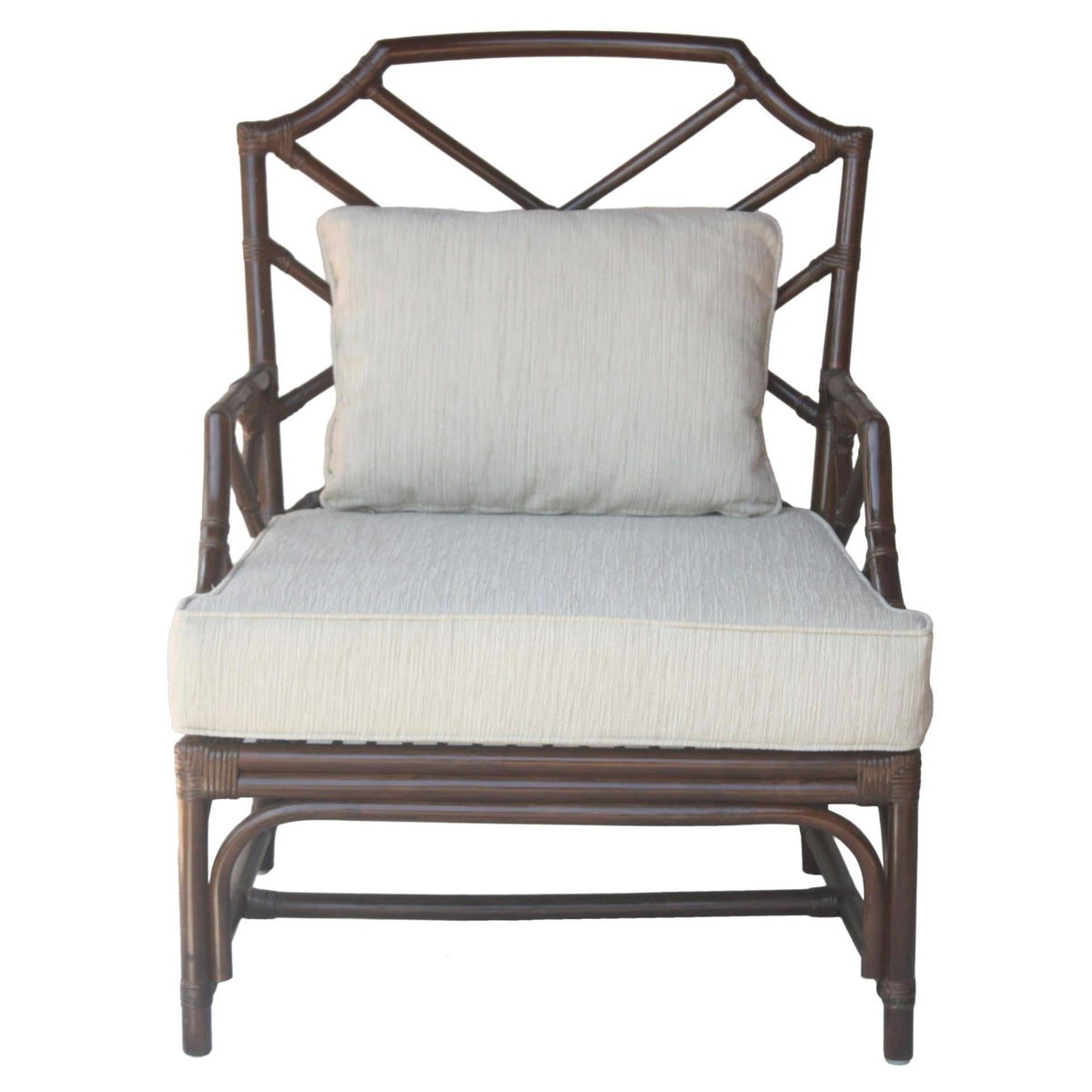 Rattan Accent Arm Chair, Canary Brown L5513