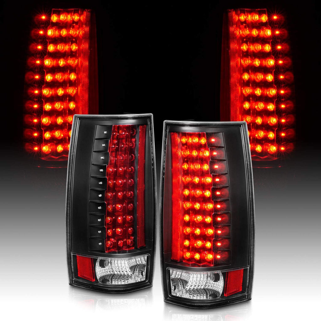 2007-2014 Chevy Tahoe Suburban GMC Yukon Rosso Red LED Tail Lights Assembly Pair Y976614