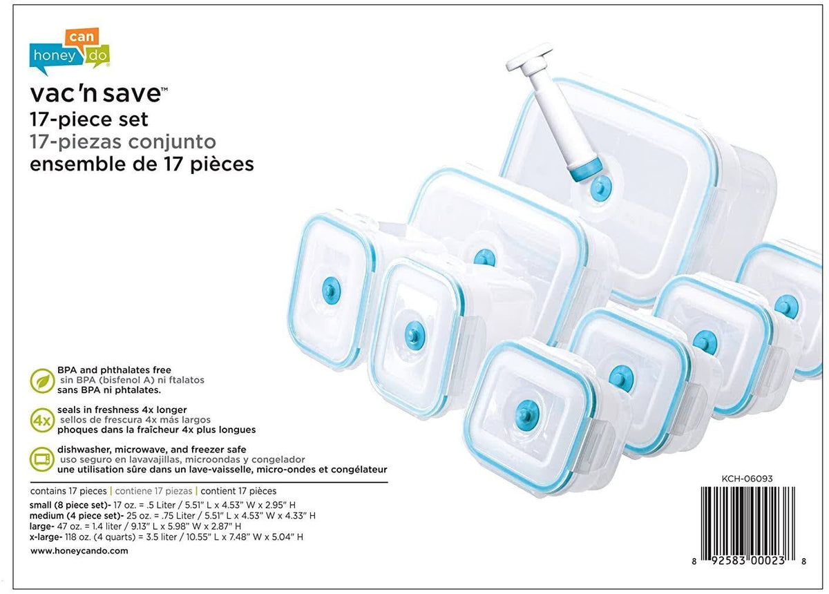 Ruby Rectangular-Shaped Vacuum-Sealing Food-Storage L11898