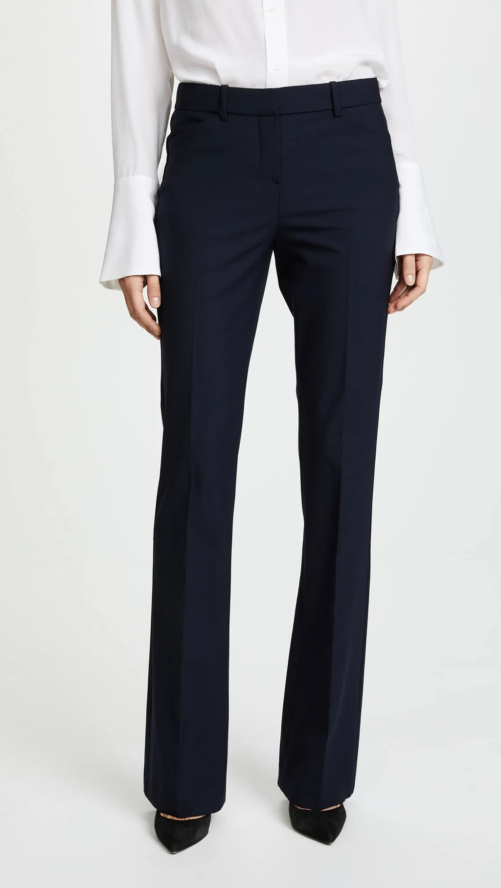 Stretch Wool Relaxed Straight Pant L62411