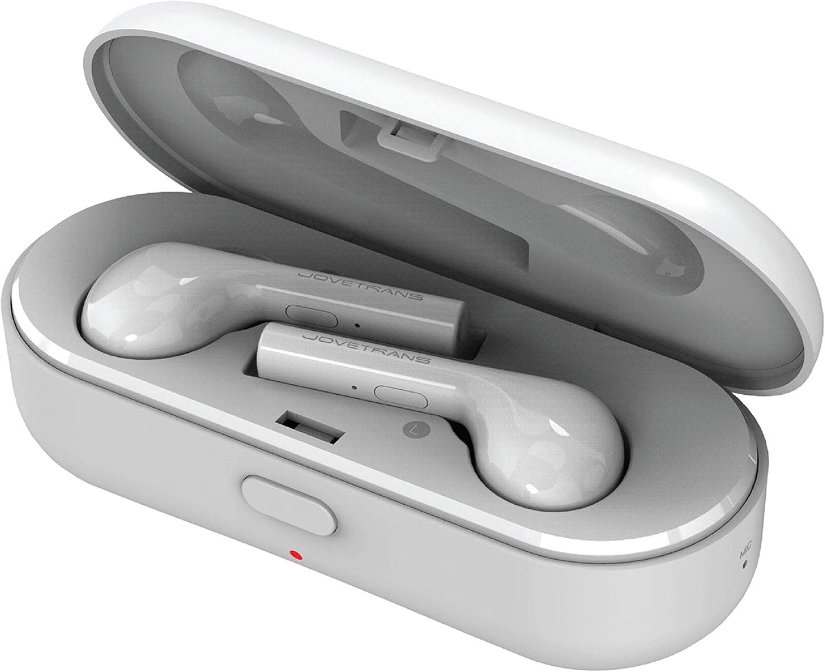 White Wireless Translator Earbuds C289