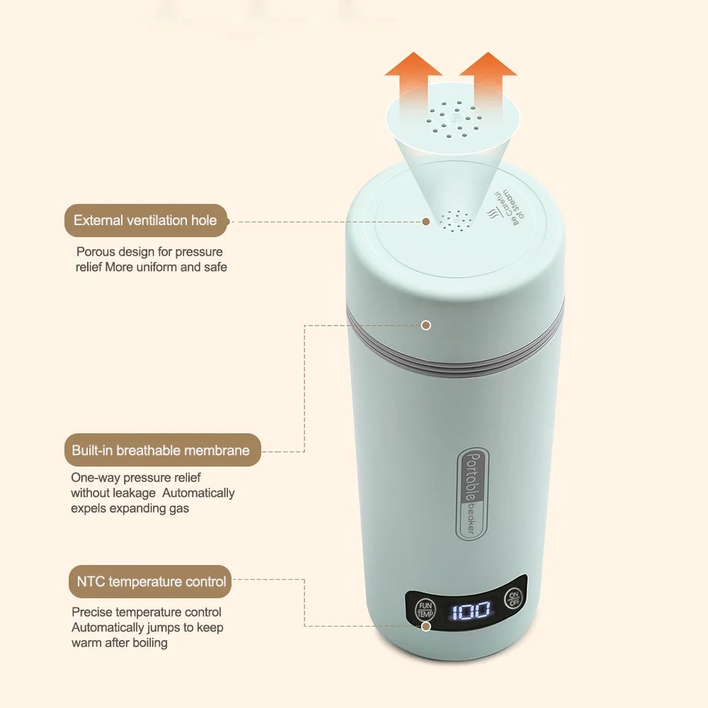Portable Electric Kettle 350ml Stainless Steel W367896