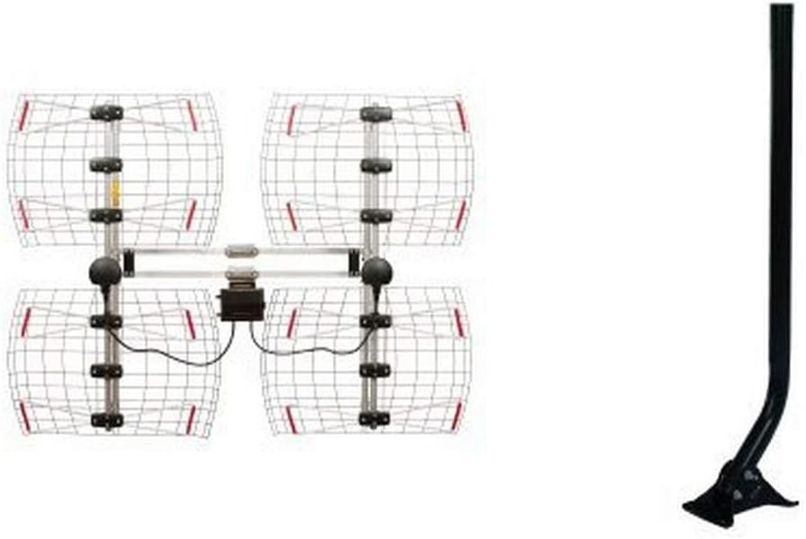 Silver Multi-directional Bowtie TV Antenna J380