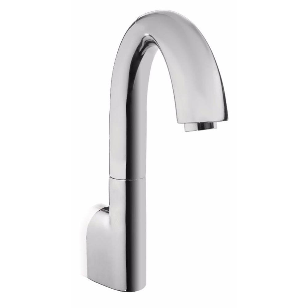 Polished Chrome Gooseneck Wall Mount Bathroom Faucet R68600