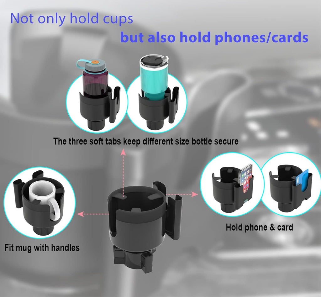 Expandable Car Cup Holder Organizer with Phone Stand W38605