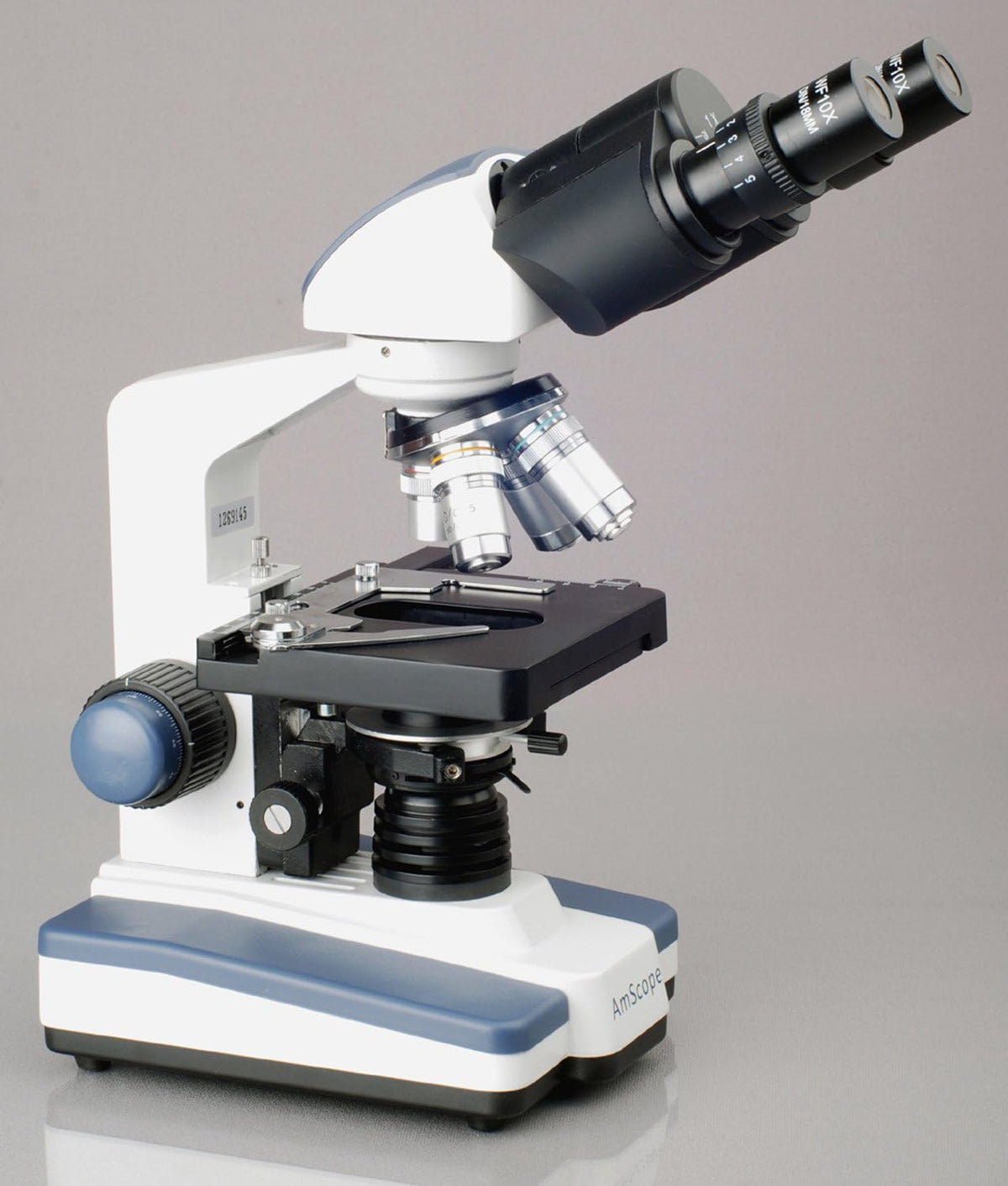 Binocular Compound Microscope, 40X-2000X Magnification, LED Illumination, Abbe Condenser, Double-Layer Mechanical Stage E6913