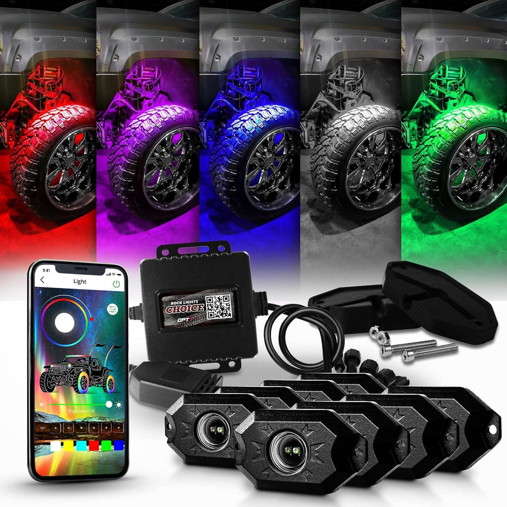 8 Pods RGBW LED Rock Lights X27217
