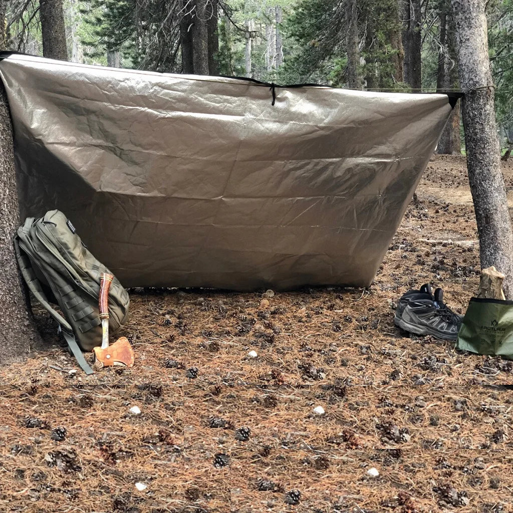 Outdoor Survival Blanket, 60" x 82", Insulated Thermal Reflective Tarp J8716