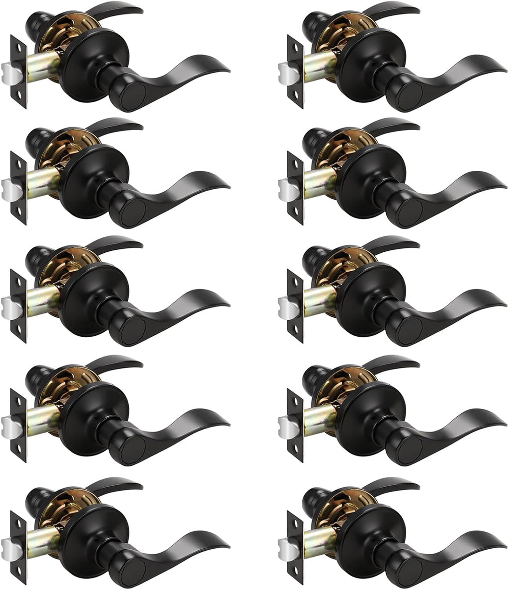 Oil Rubbed Bronze Passage Door Lever Handles 3 Pack Z25736