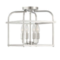 Polished Nickel Four-Light Semi-Flush Mount E708345