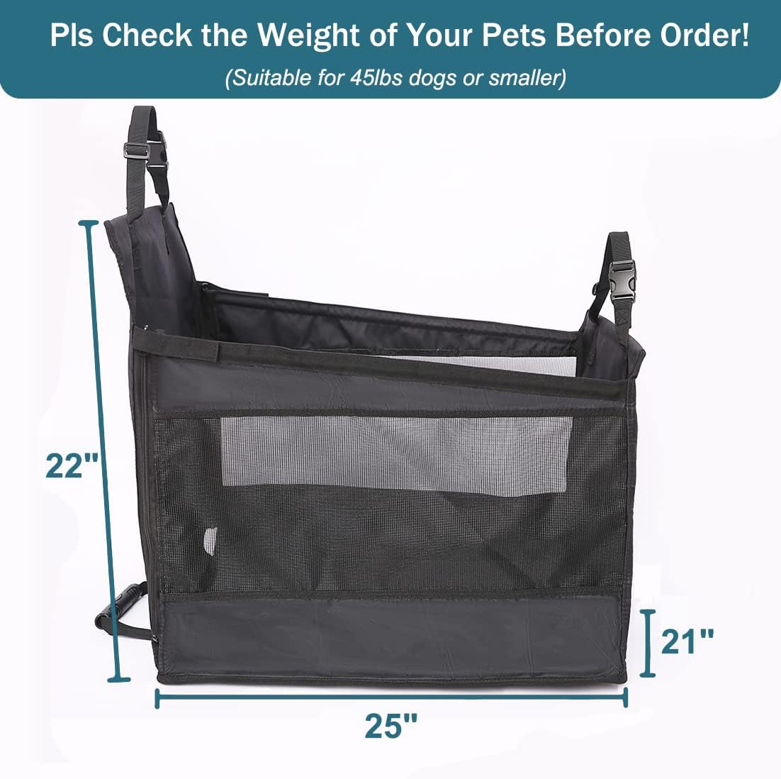 Large Dog Car Seat Pack of 2 Water-Resistant C84482