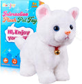 White Plush Interactive Cat Robot Toy P710463
