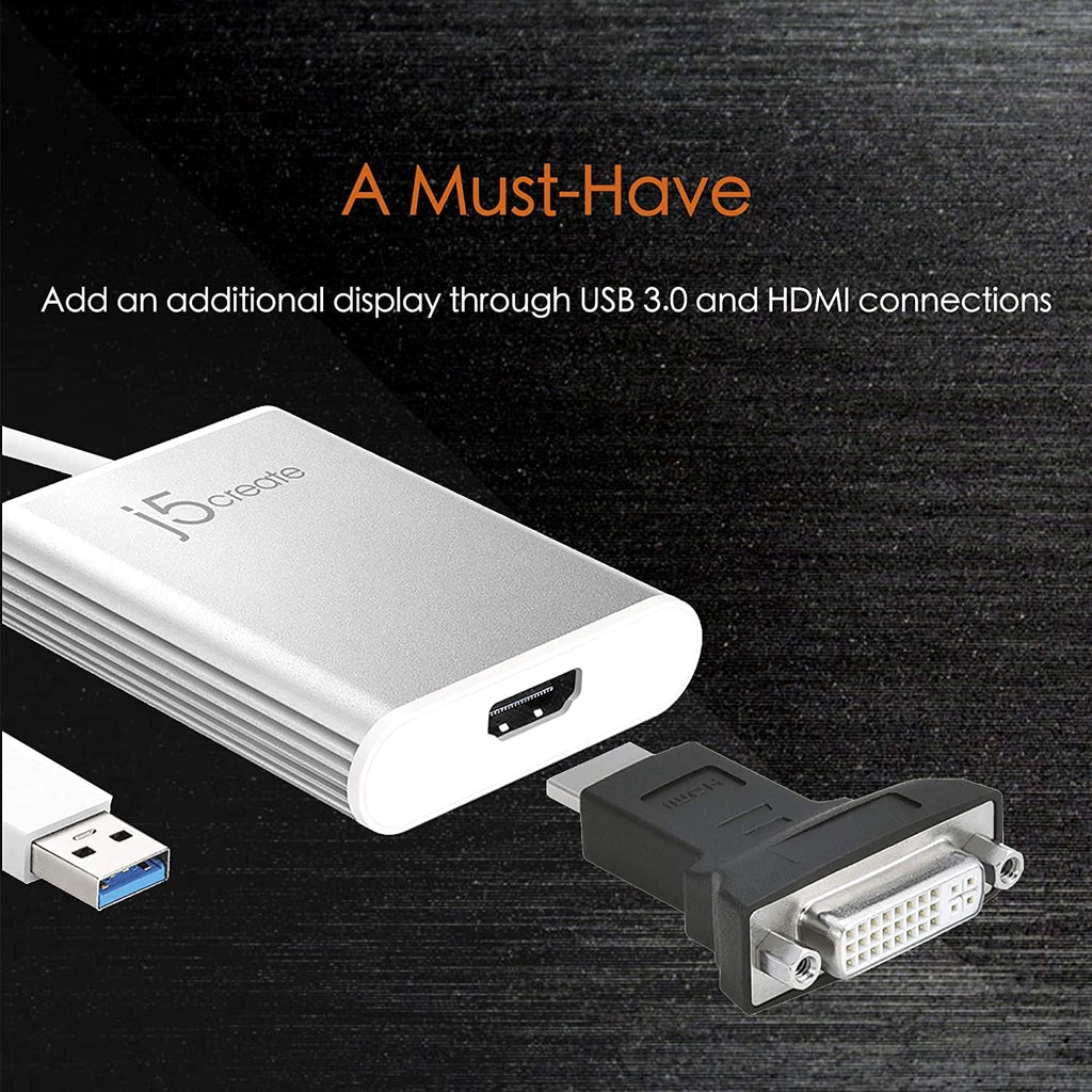 USB 3.0 to 4K HDMI Display Adapter, Aluminum Housing, Pack of 2 V35403