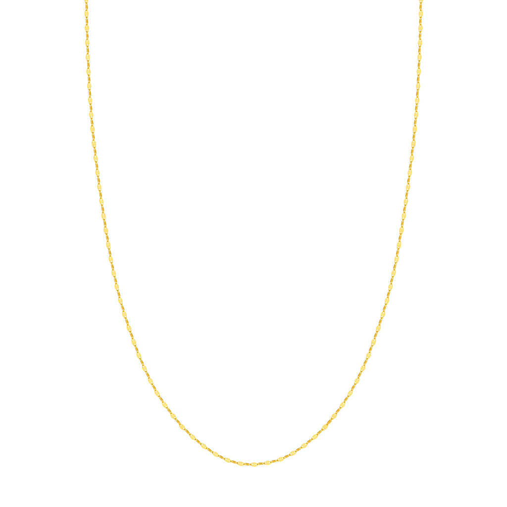 14K Yellow Gold 16" 1.45mm Chain Necklace Z4204