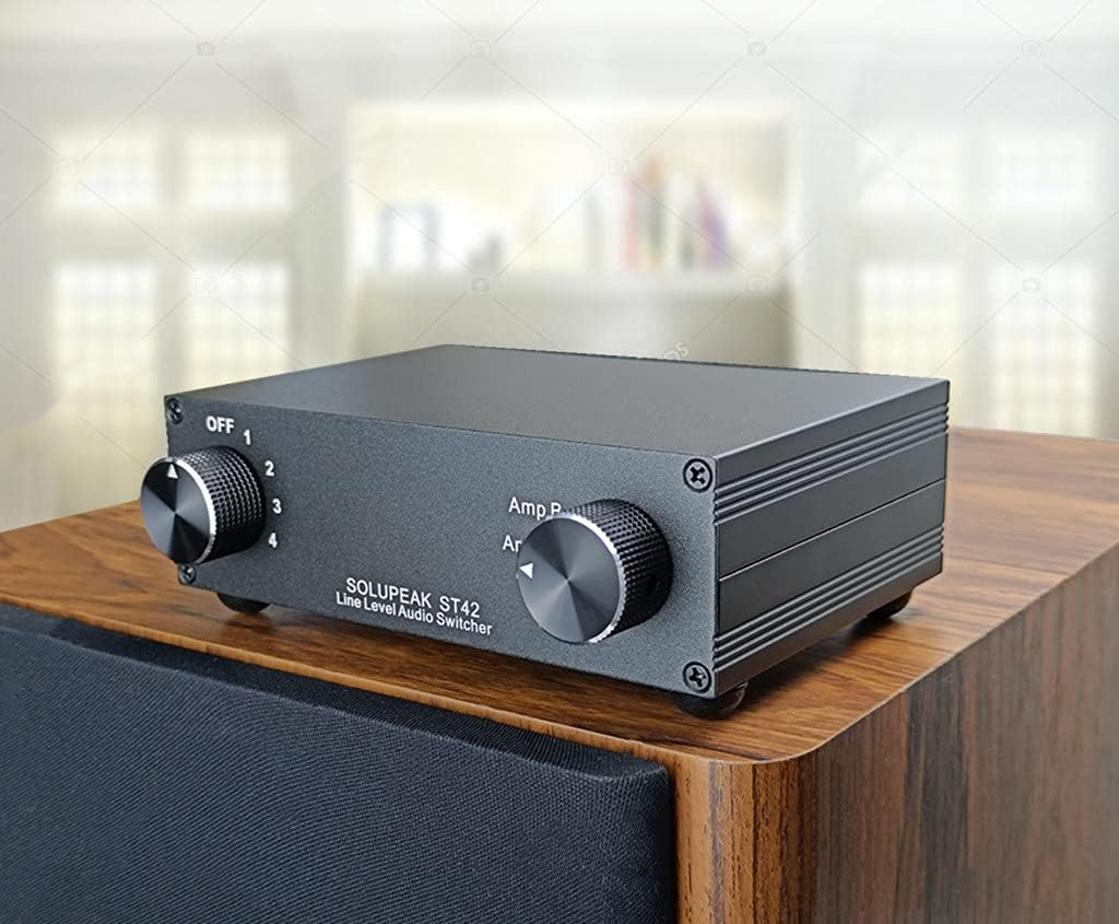 4-Way RCA Audio Switch Splitter Box T208