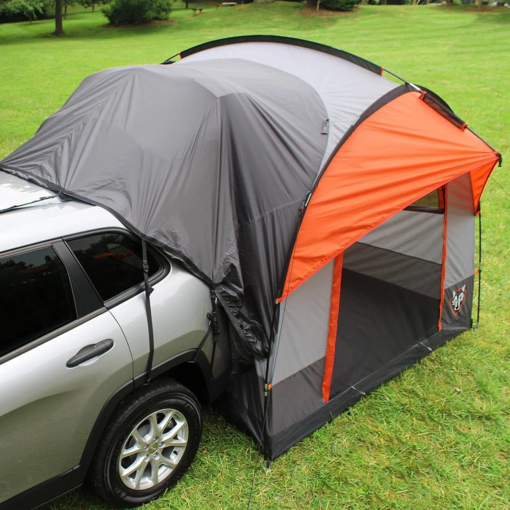 SUV Tent & SUV Air Mattress Car Camping Bundle with Eton Weather Radio P4426