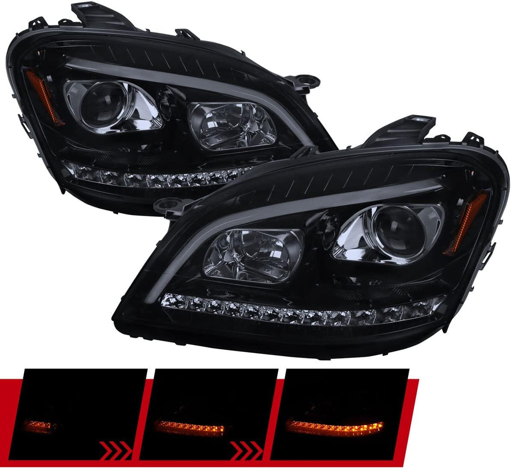 Smoke LED Projector Headlights V432