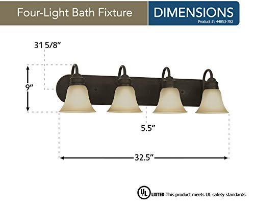 Heirloom Bronze Four-Light Wall/Bath C66279