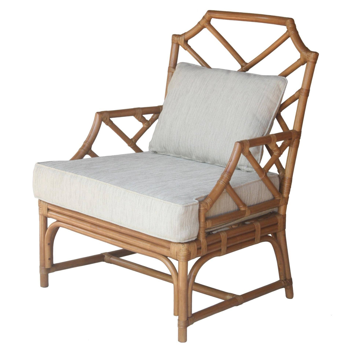 Rattan Accent Arm Chair, Canary Brown L5513