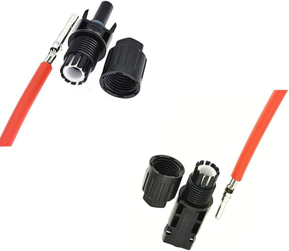 Solar Panel Extension Cable 20 Feet 12AWG with Female and Male Connector Pack of 2 Z930