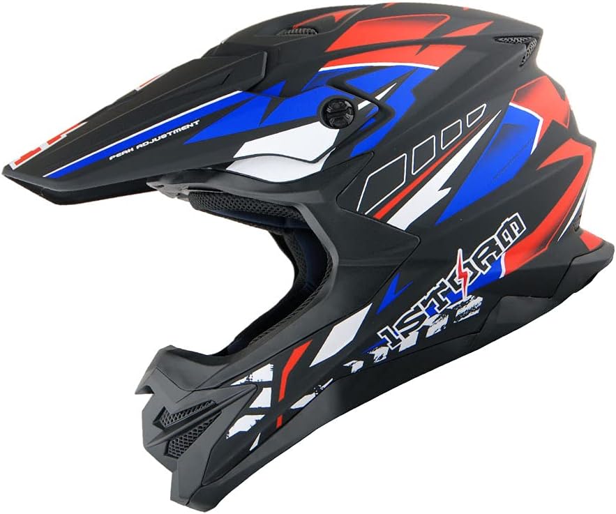 Motocross Adult Helmet Downhill Mountain Bike Helmet BMX MX ATV Dirt Bike Helmet Pack of 2 N598