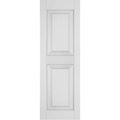 12 in. x 69 in. Primed Raised Panel Shutters Pair M5833