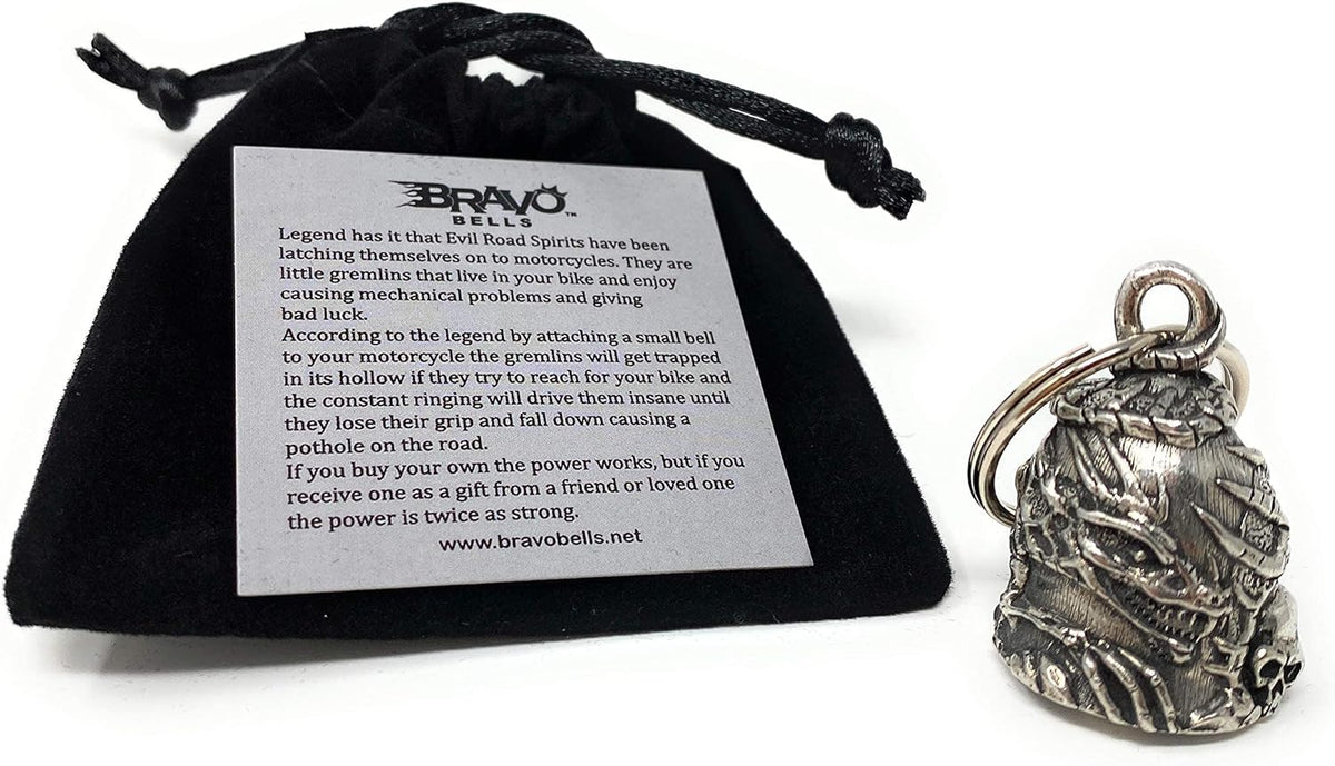 Skull Dragon Bell Key Chain G17884