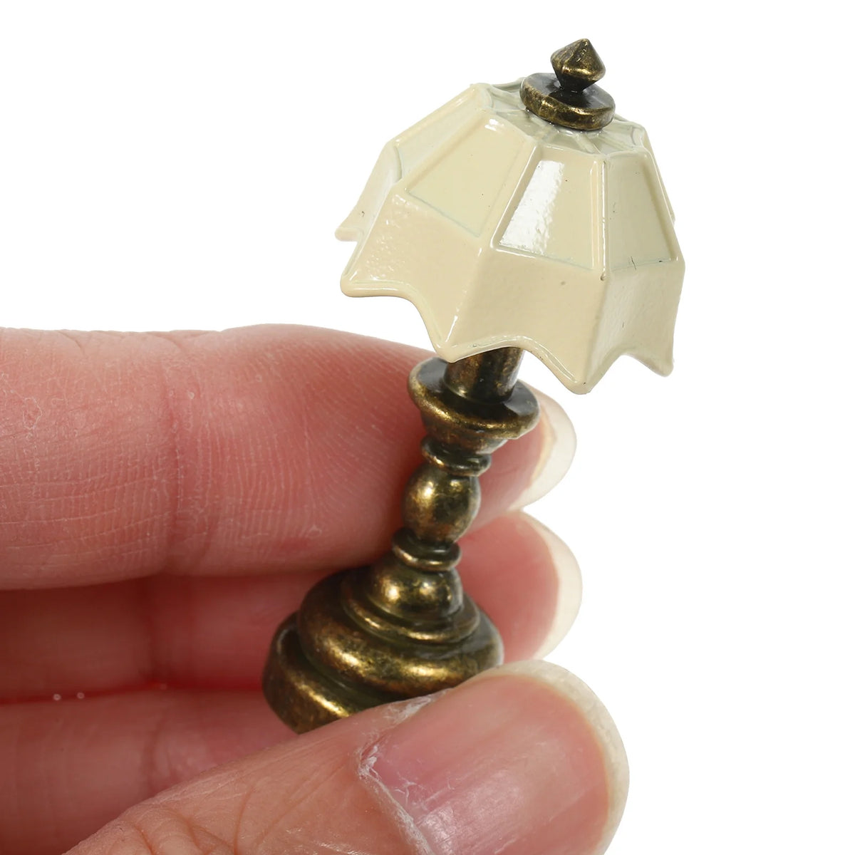 White Vintage Metal Dollhouse Lamp Bedside Table 5 Pack L31486