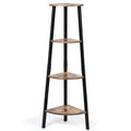 4-Tier Corner Shelf Metal Storage Rack F464301