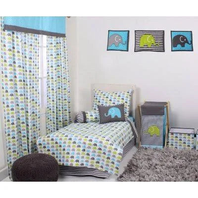 4 Piece Toddler Bedding Set Indigo A5456