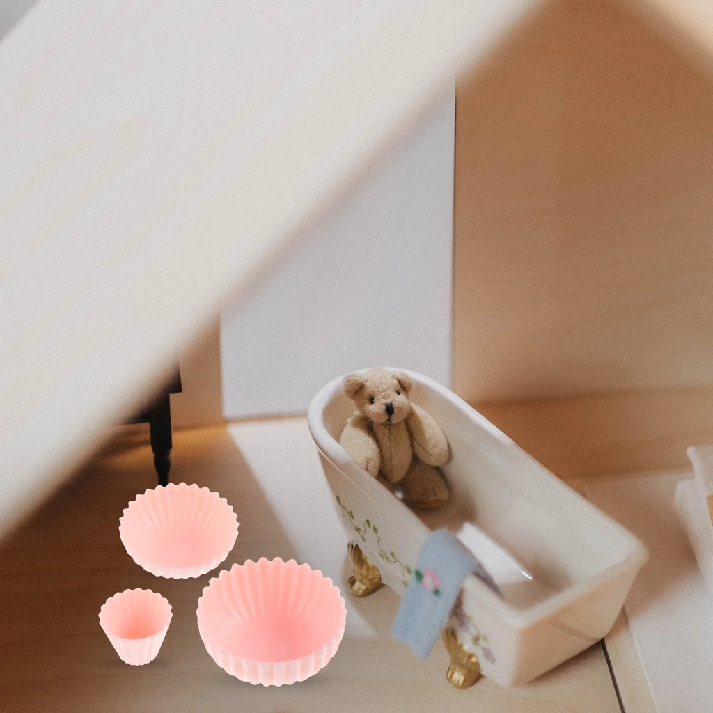 8 Pcs PVC Dollhouse Kitchen Dinnerware Toys Set I657