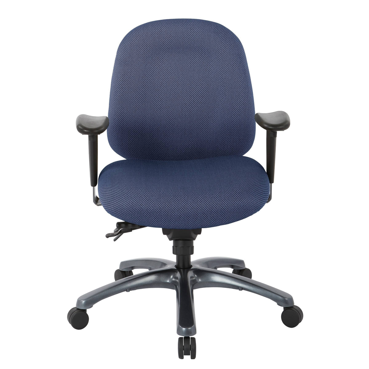 Jet Mid-Office Chair with Seat Slider and Titanium Finish Base A489177