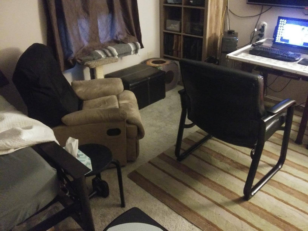 Black Leather Executive Side Chair M17583
