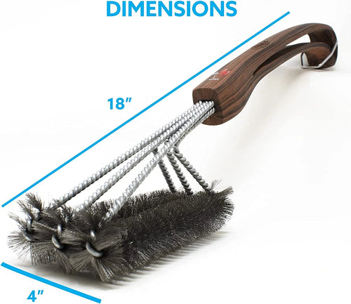 18" Wood Grain Grill Brush E3969