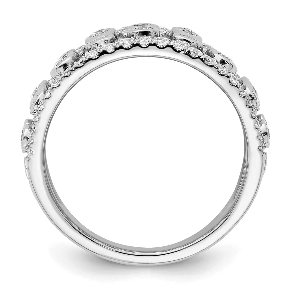14k White Gold Lab Grown Diamond Ring T7528