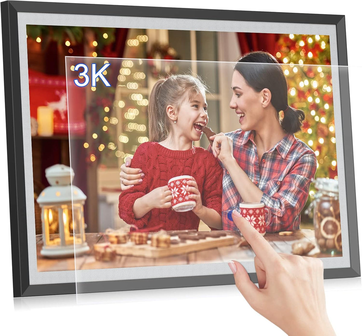WiFi Large Digital Picture Photo Frame 15-Inch Touch Screen 32GB Memory Y646