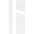 Plain PVC Pilaster with Capital and Base (Pair) G874