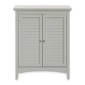 Grey Floor Cabinet with 2 Shutter Doors D2792