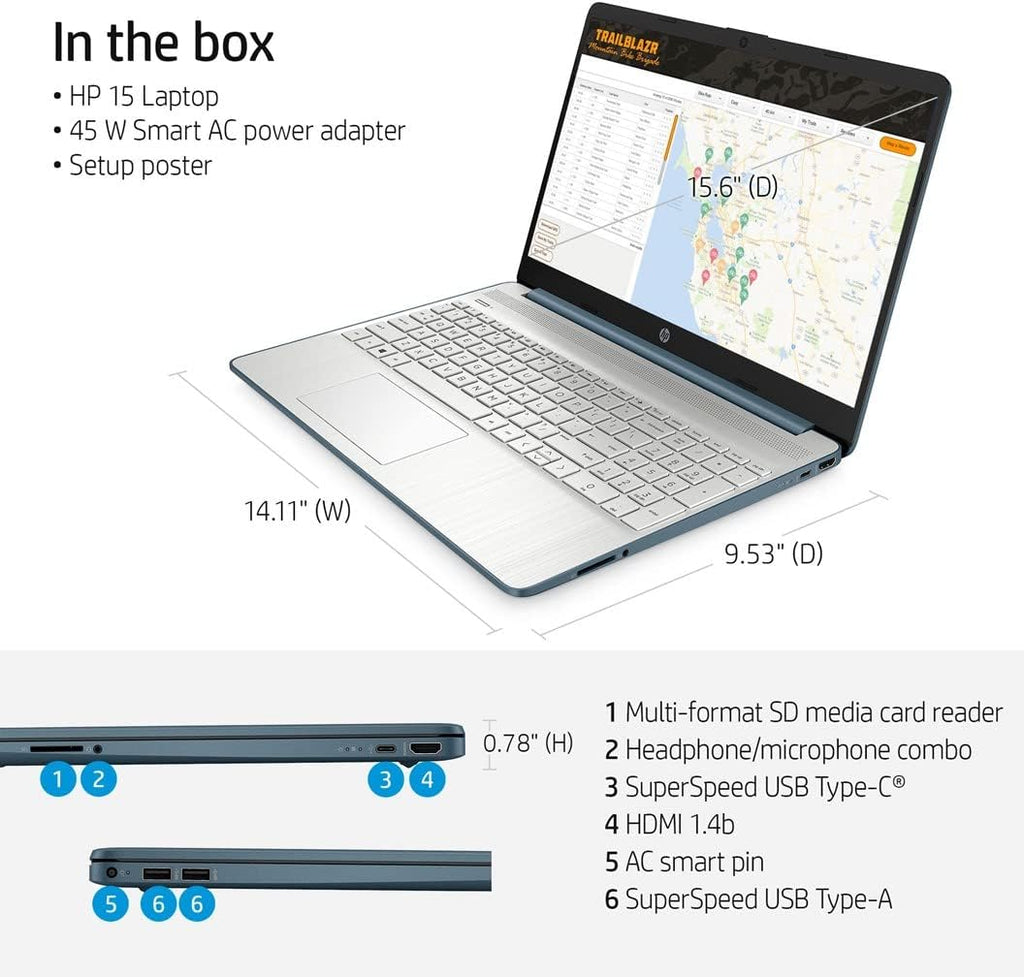 15.6'' FHD IPS Micro-Edge Laptop, AMD 6-Core Ryzen 5 5500U, 32GB RAM, 512GB PCIe SSD X340092