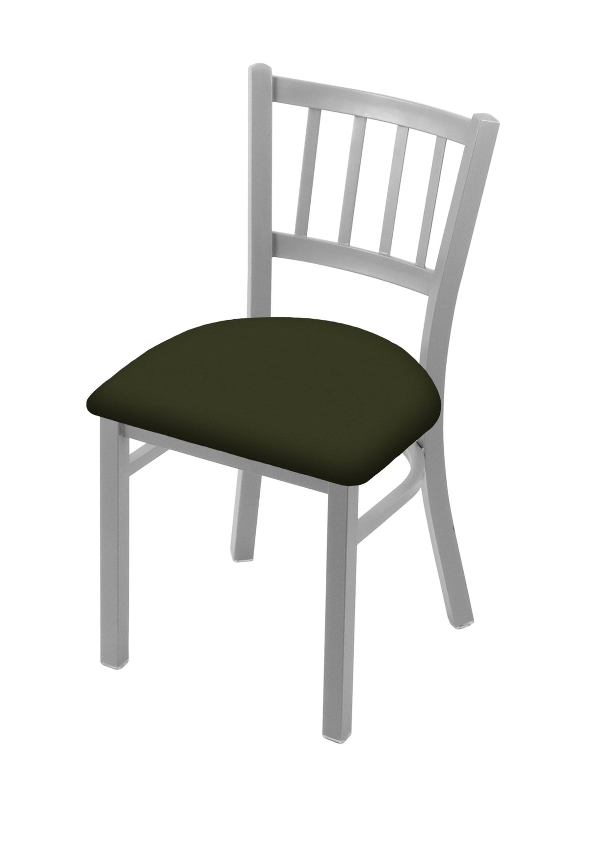18x22 Chair with Anodized Nickel Finish and Pine Seat F764682