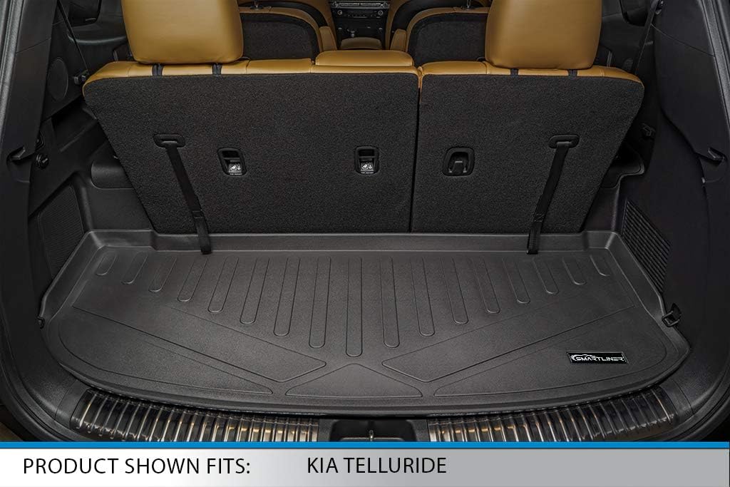Black 3 Row & Both Cargo Liners Floor Mat Bundle D50244