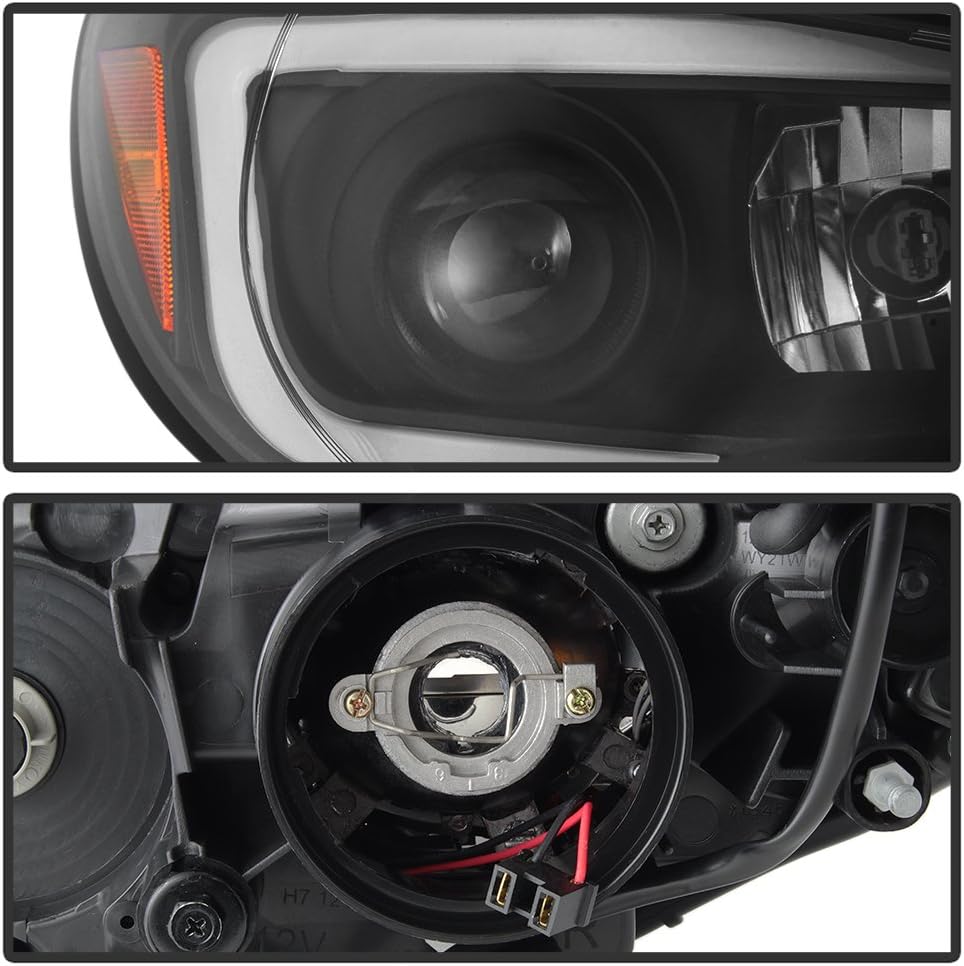 LED Tube Projector Headlights Pair F574