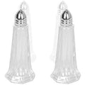 12 PC Glass Salt and Pepper Shakers with Silver Cap E84623